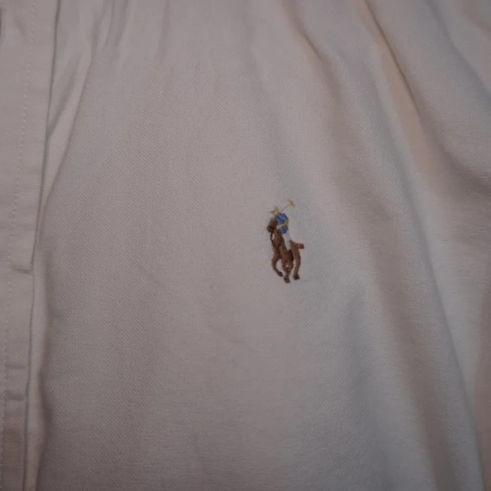 Ralph Lauren Kids Boy White Oxford 100% Cotton Button Down Shirt Size 12 - Picture 3 of 5